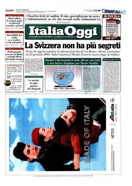 Italia oggi : quotidiano di economia finanza e politica